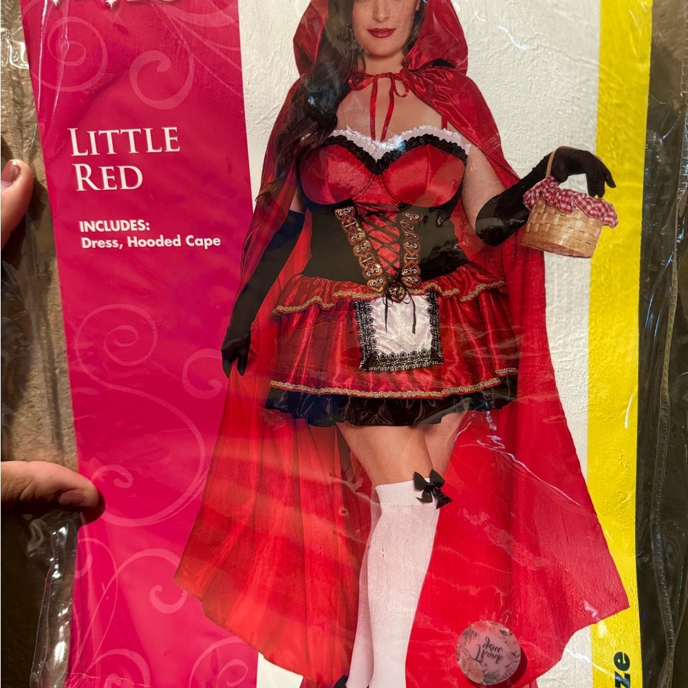 Spirit Little Red Costume with Red and Black Accents